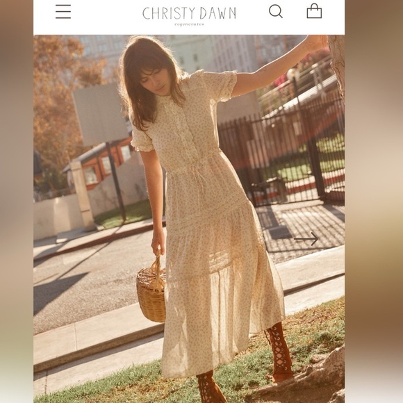 Christy Dawn Dresses & Skirts - Christy Dawn The Elle Dress in Clementine Ditsy Floral Feminine NEW Size M RARE